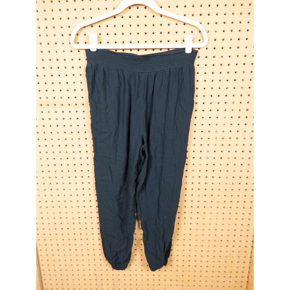 Aerie Womens Black Harem Jogger Pants V-Waist Boho Lightweight Viscose Size M‎ - Picture 5 of 7